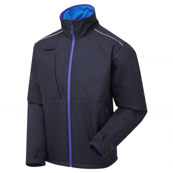 System Eco 3 Layer Navy/Royal Blue Softshell Jacket – Men's