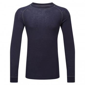 System Merino Wool Base Navy Layer Top